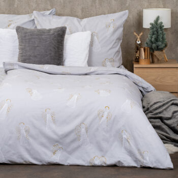 4Home Vianočné bavlnené obliečky Angels, 140 x 200 cm, 70 x 90 cm