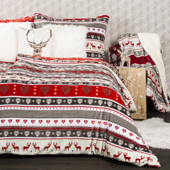 4Home Vianočné obliečky mikroflanel Winter, 140 x 220 cm, 70 x 90 cm