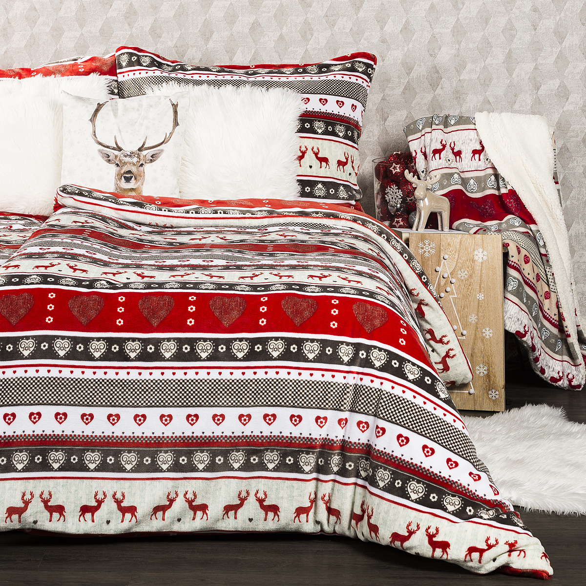 4Home Vianočné obliečky mikroflanel Winter, 140 x 220 cm, 70 x 90 cm 4Home Vianočné obliečky mikroflanel Winter, 140 x 220 cm, 70 x 90 cm