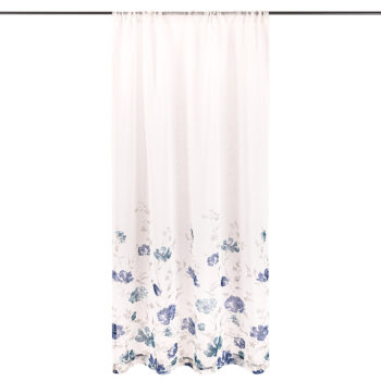 4Home Záves Floral modrá, 140 x 245 cm