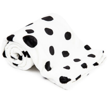 4Home deka Soft Dreams Bodky Dalmatín čiernobiela, 150 x 200 cm