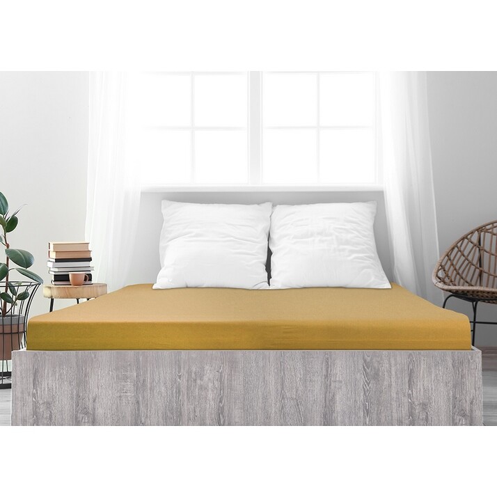 4Home jersey prestieradlo Ideál horčicová, 60 x 120 cm 4Home jersey prestieradlo Ideál horčicová, 60 x 120 cm