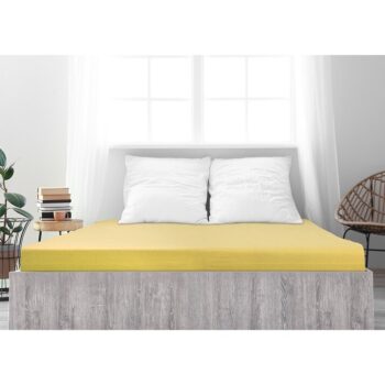 4Home jersey prestieradlo Ideál žltá, 200 x 200 cm