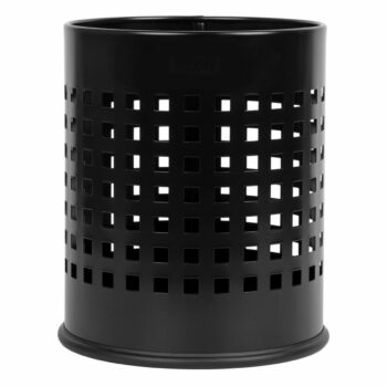 Alda Odpadkový kôš Officer dierovaný 7 l, čiernačierny, 7 l