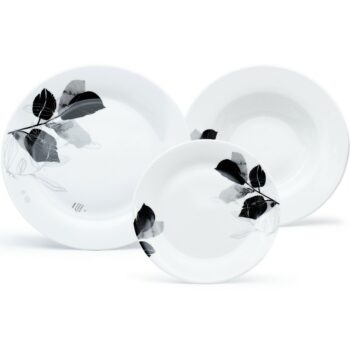 Arôme Home 18-dielna jedálenská súprava Lipa, extra biela