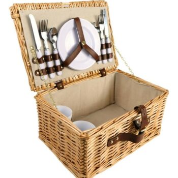 Arôme Piknikový koš pre 4 osoby Natur, 40 x 28 x 20 cm