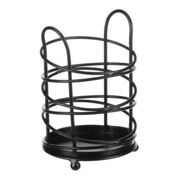 Autronic Kovový stojan kuchynský okrúhly, čierna