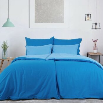 B.E.S. Petrovice Bavlnené obliečky Double face kobalt/nebeská