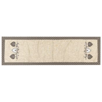 BO-MA Trading Behúň Srdiečka bodka sivá, 40 x 140 cm