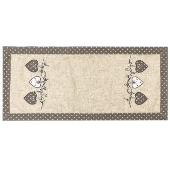 BO-MA Trading Behúň Srdiečka bodka sivá, 40 x 90 cm