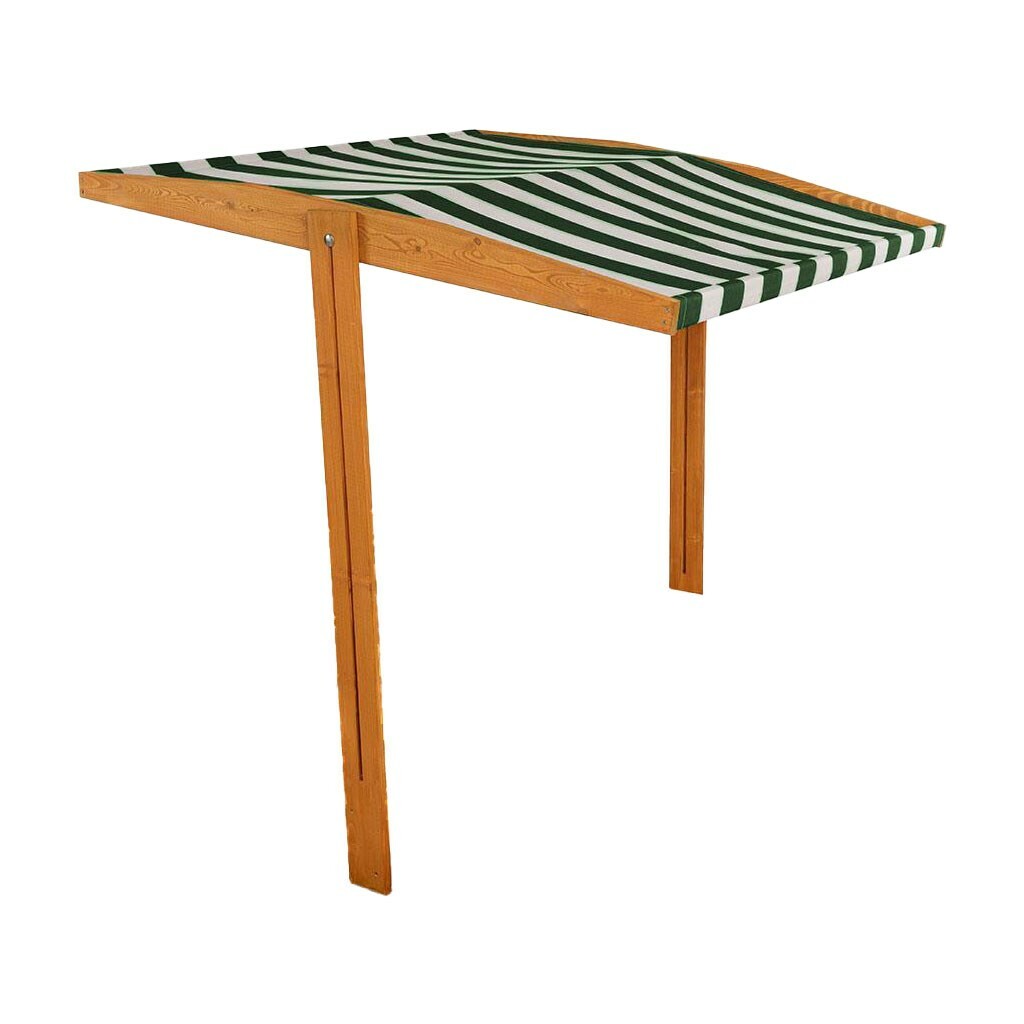 Baby Mix Strieška pre detské drevené pieskovisko 120 x 120 cm, zeleno-biela Baby Mix Strieška pre detské drevené pieskovisko 120 x 120 cm, zeleno-biela