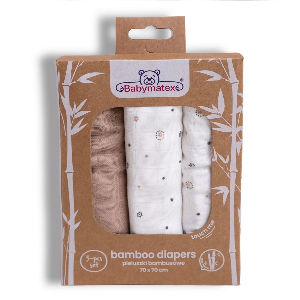 Babymatex Bambusové plienky Hviezdičky, 70 x 70 cm, súprava 3 ks Babymatex Bambusové plienky Hviezdičky, 70 x 70 cm, súprava 3 ks