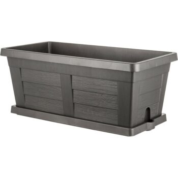 Bama Záhradný veľkoobjemový truhlík Legno antracit, 80 x 40 x 35 cm, 80 cm