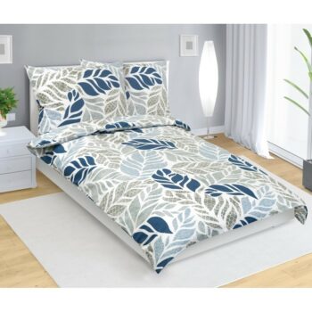 Bavlnená posteľná bielizeň Variace modrá, 140 x200 cm, 70 x 90 cm
