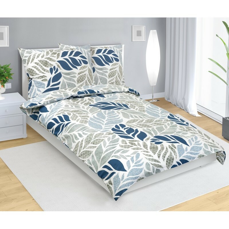 Bavlnená posteľná bielizeň Variace modrá, 140 x200 cm, 70 x 90 cm Bavlnená posteľná bielizeň Variace modrá, 140 x200 cm, 70 x 90 cm