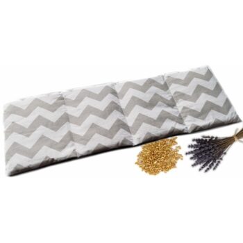 Bedrový nahrievací vankúšik s pšenicou a levanduľou, pruhy