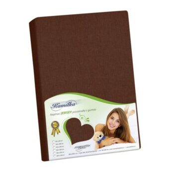 Bellatex Jersey plachta tmavě hnědá, 120 x 200 cm