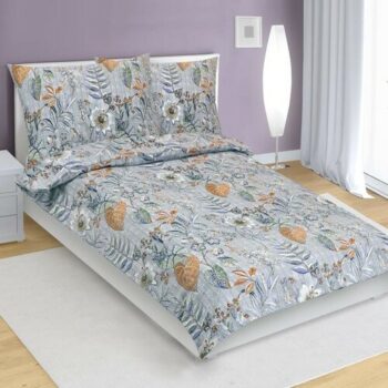 Bellatex Krepové obliečky Lístie, 140 x 200 cm, 70 x 90 cm