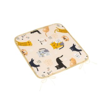 Bellatex Sedák Adéla hladký Mačka žltá, 40 x 40 cm