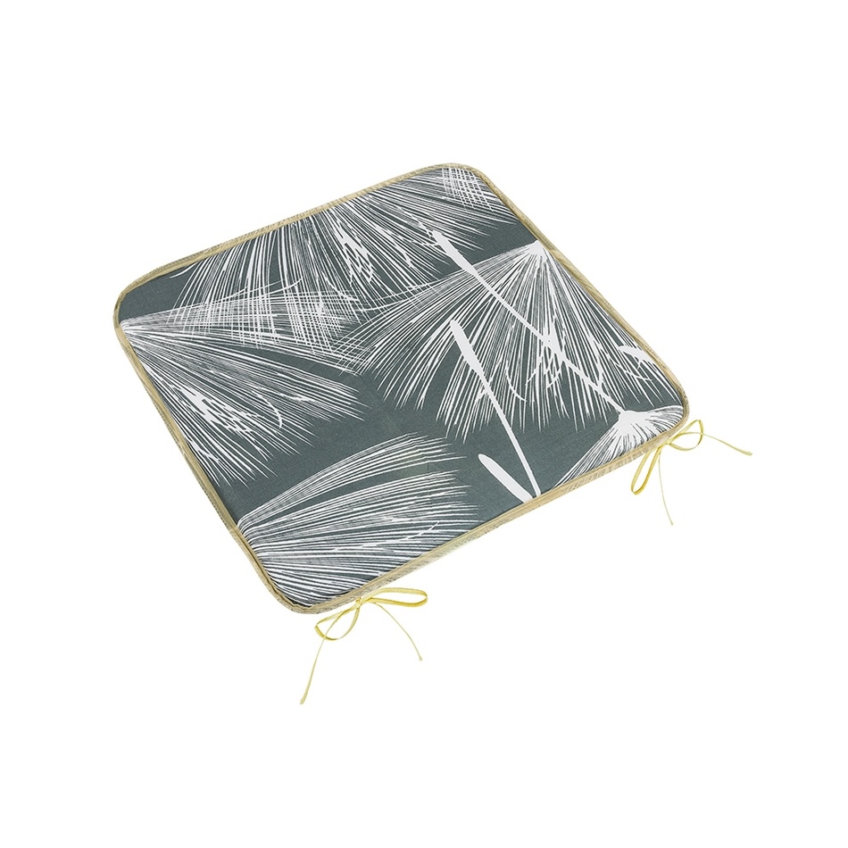 Bellatex Sedák Adela hladký Páperie sivá, biela, 40 x 40 cm Bellatex Sedák Adela hladký Páperie sivá, biela, 40 x 40 cm