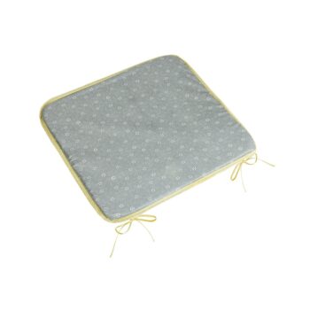 Bellatex Sedák Adéla hladký Pnúci kvietok sivá, 40 x 40 cm