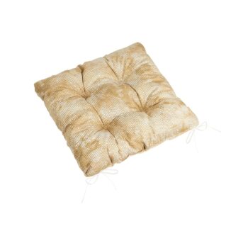 Bellatex Sedák Adéla prešívaný Hadia koža hnedá, 40 x 40 cm