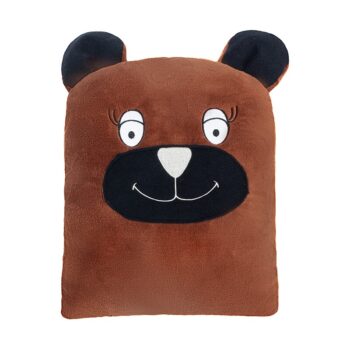 Bellatex Tvarovaný vankúš Medvedík, 35 x 40 cm