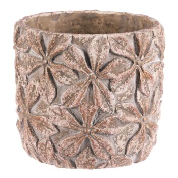 Betónový obal na kvetináč Flower L, 18 x 16 cm, pr. 18 cm
