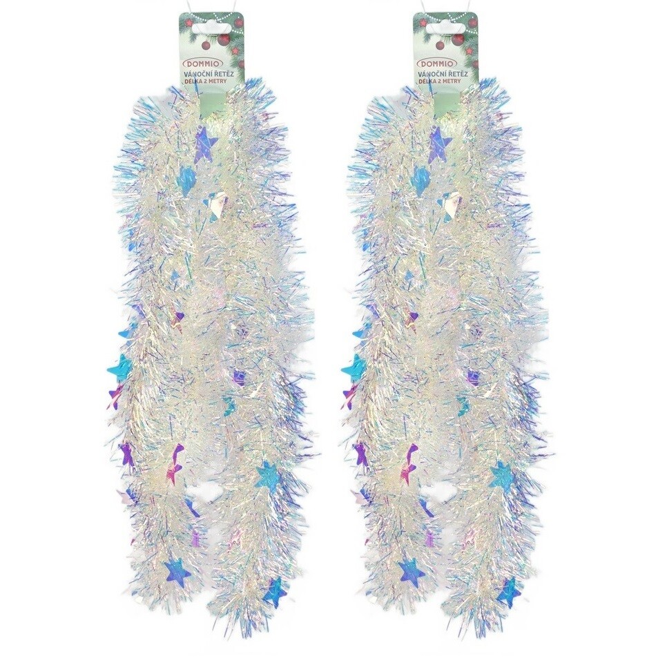 Bohatá vianočná reťaz s dúhovým efektom Stars, 2 m, SET 2 KS Bohatá vianočná reťaz s dúhovým efektom Stars, 2 m, SET 2 KS