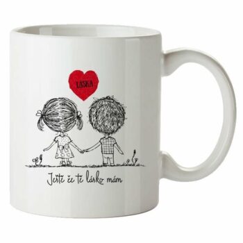 Bohemia Gifts Keramický hrnček Láska, 350 ml