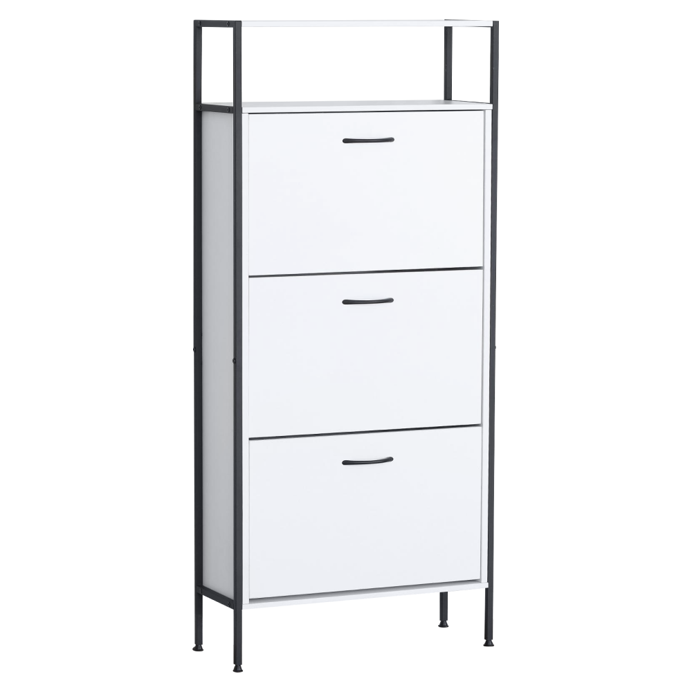 Botník TREDIS, 3 poschodia, biela Botník TREDIS, 3 poschodia, biela