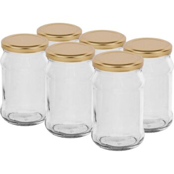 Browin Sada zaváracích pohárov s viečkom Twist 500 ml, 6 ks