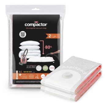 Compactor 2-dielna sada vákuových úložných vriec Bag Aspispace L, 80 x 100 cm, L