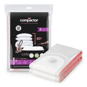 Compactor 2-dielna sada vákuových úložných vriec Bag Aspispace XL, 80 x 130 cm, XL