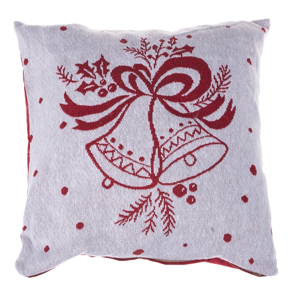 Dakls Vianočná obliečka na vankúšik Zvončeky, 40 x 40 cm Dakls Vianočná obliečka na vankúšik Zvončeky, 40 x 40 cm