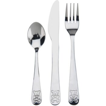 Detský príbor Zvieratká, ružová, 3 ks