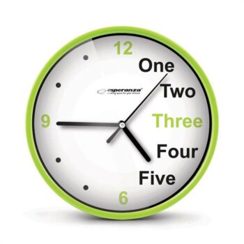 Esperanza EHC014G nástenné hodiny PRAGUE 20 cm, zelená