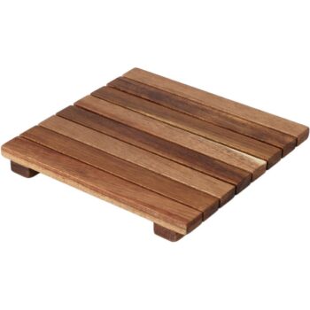 Excellent Houseware Podtácka z akácie 18 x 18 x 2 cm