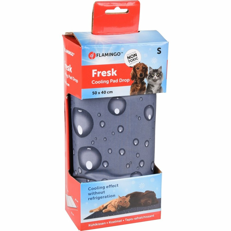 Flamingo Chladiaca podložka Kvapka sivá, veľkosť S 50 x 40 cm Flamingo Chladiaca podložka Kvapka sivá, veľkosť S 50 x 40 cm