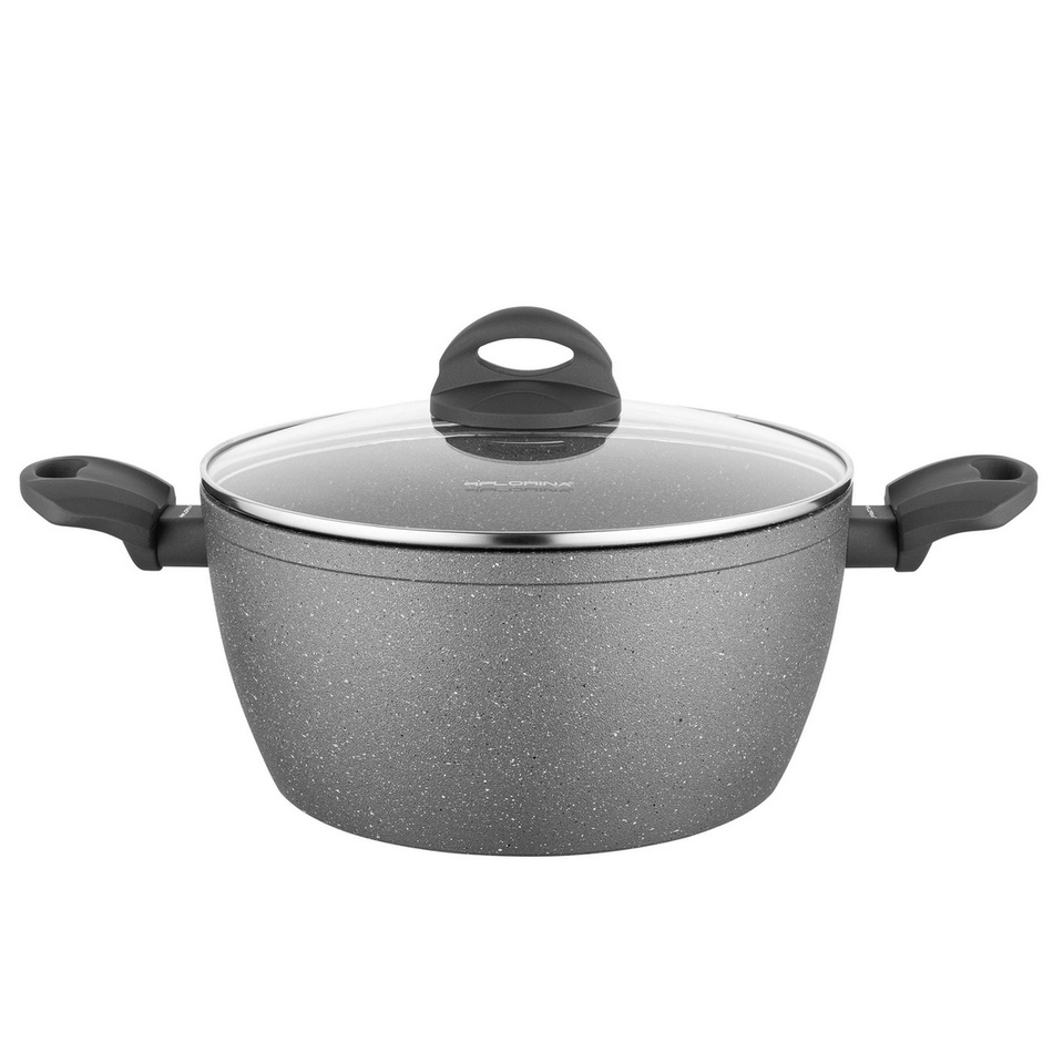 Florina Hrniec s pokrievkou Lava Stone MG, 24 cm, 4 l, šedá, pr. 24 cm Florina Hrniec s pokrievkou Lava Stone MG, 24 cm, 4 l, šedá, pr. 24 cm