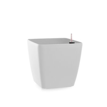 Flower Lover Samozavlažovací kvetináč Quadrato matt biela, 18 cm, 18 cm