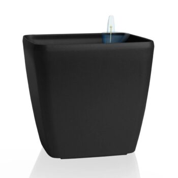Flower Lover Samozavlažovací kvetináč Quadrato matt čierna, 24 cm, 24 cm