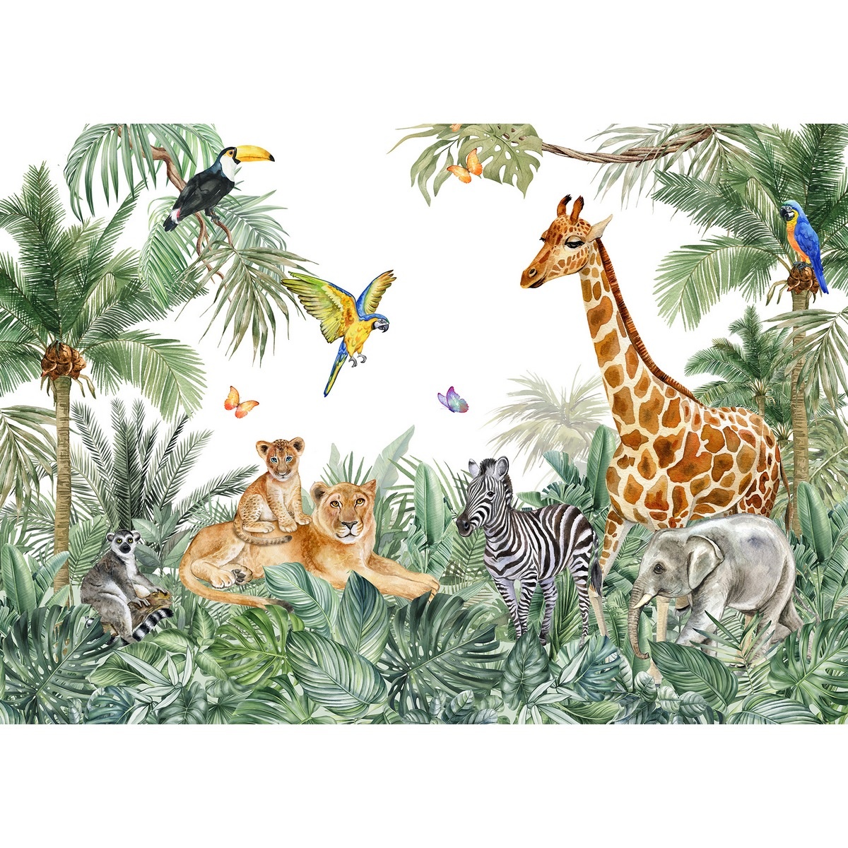 Fototapeta XXL Jungle 360 x 254 cm, 4 diely Fototapeta XXL Jungle 360 x 254 cm, 4 diely