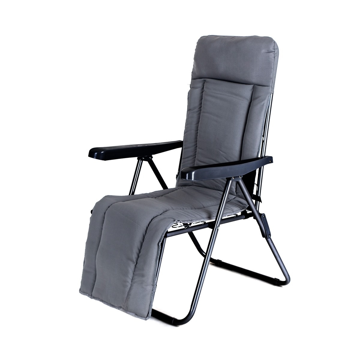 Happy Green Skladacia záhradná stolička Manilla 74 x 57 x 106 cm, sivá Happy Green Skladacia záhradná stolička Manilla 74 x 57 x 106 cm, sivá