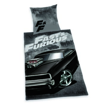 Herding Bavlnené obliečky Fast and Furious, 135 x 200 cm, 80 x 80 cm