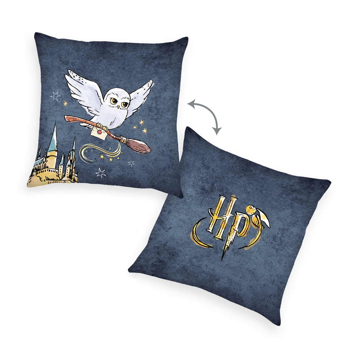 Herding Vankúšik Harry Potter sivá, 40 x 40 cm Herding Vankúšik Harry Potter sivá, 40 x 40 cm