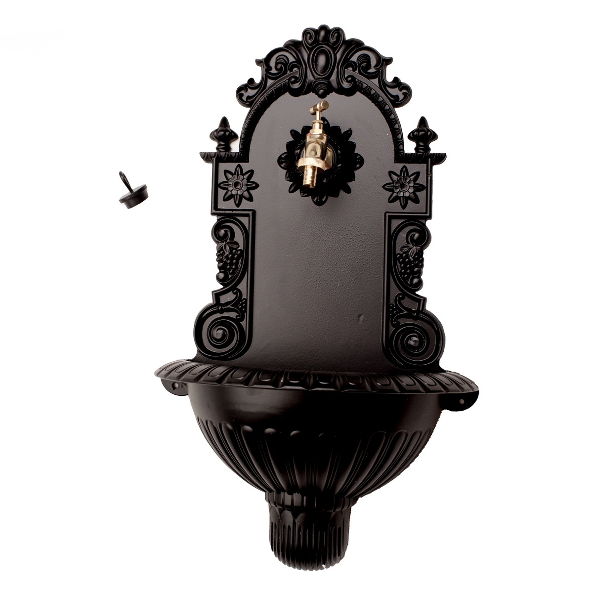 Hliníkové umývadlo čierna mat, 38 x 61 x 19 cm Hliníkové umývadlo čierna mat, 38 x 61 x 19 cm