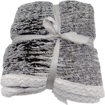 Jahu Baránková deka Mramor čierna, 150 x 200 cm