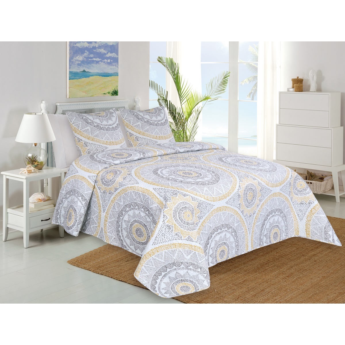 Jahu Prehoz na posteľ Mandala, 220 x 240 cm, 2x 45 x 45 cm Jahu Prehoz na posteľ Mandala, 220 x 240 cm, 2x 45 x 45 cm