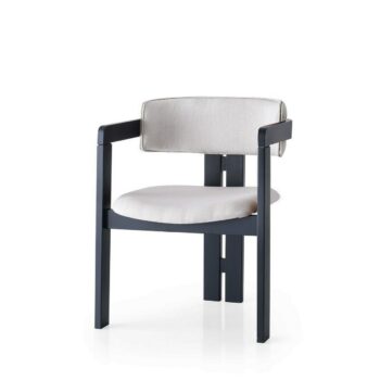 Jedálenská stolička CO Cream and Black